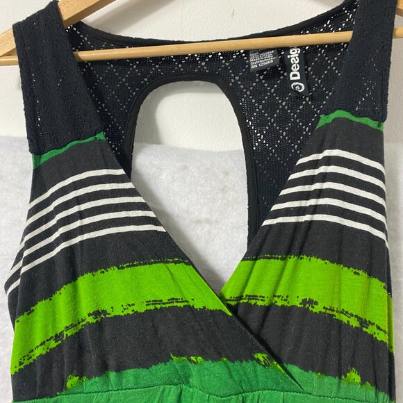 Desigual Septiembre Crochet Open Back   Maxi Dress  Small - Picture 5 of 9